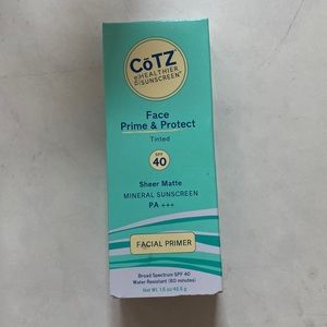 COTZ FACE PRIME & Protect Tinted Mineral Sunscreen SPF 40 Sheer Matte 1.5oz NEW